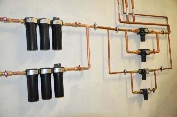 Grupa filtrów sprężonego powietrza